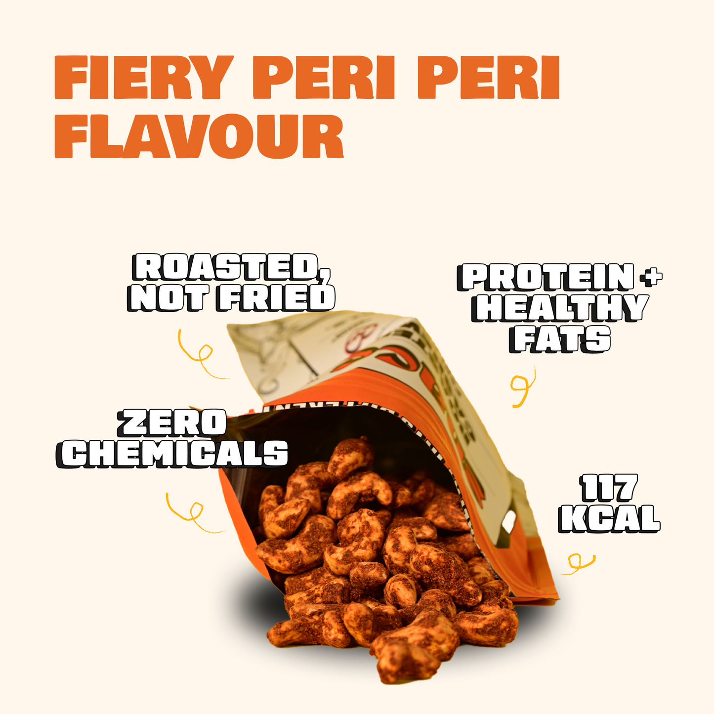 ROASTED CASHEWS - PERI PERI