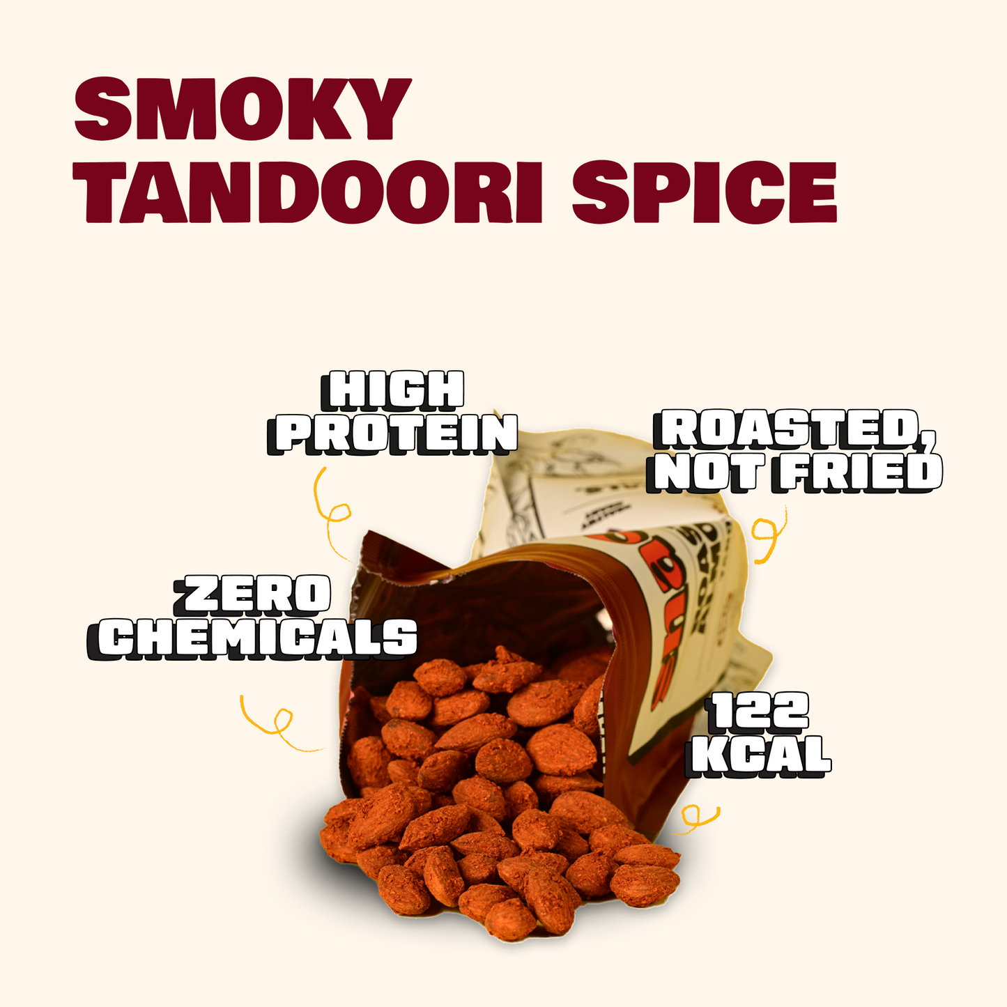 ROASTED ALMONDS - TANDOORI