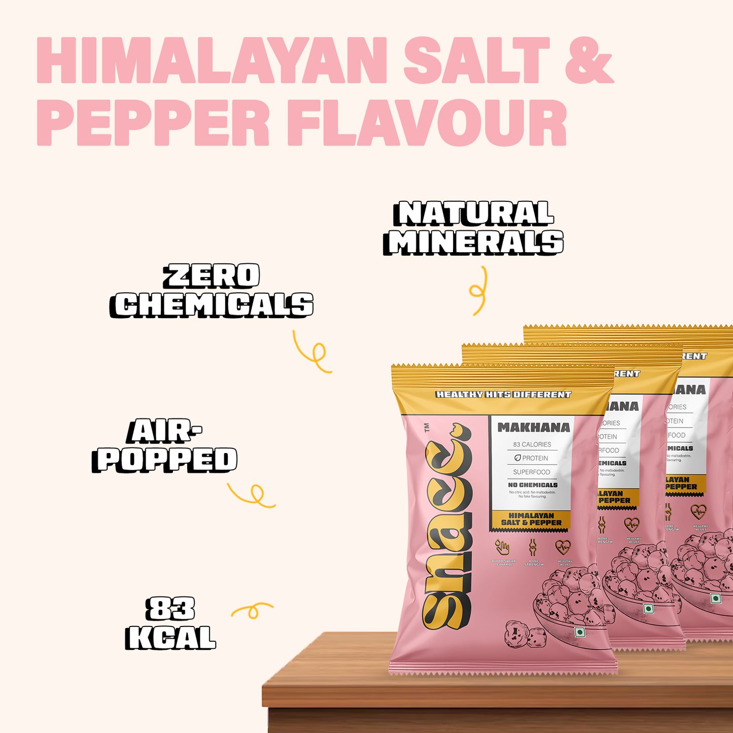 HIMALAYAN SALT & PEPPER MAKHANA (18 gm)